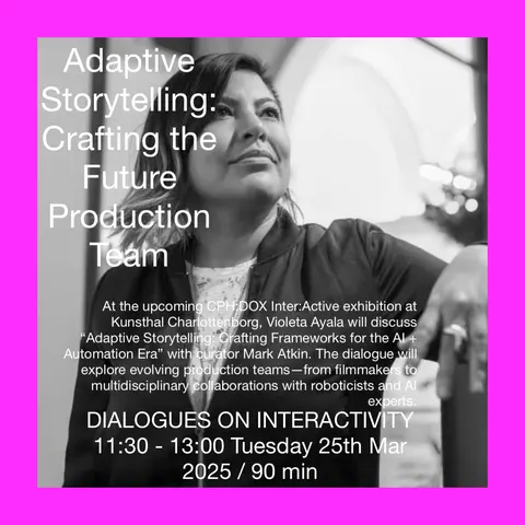 Tarjeta hecha por el estudio: Adaptive Storytelling: Crafting the Future Production Team. 25 de marzo de 2025