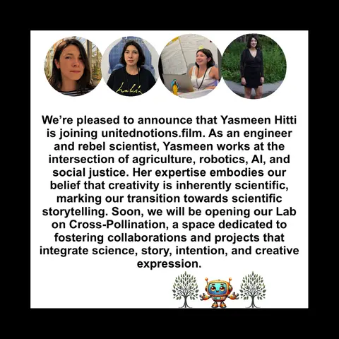 Tarjeta hecha por el estudio: Yasmeen Hitti se suma a United Notions Film. 2024