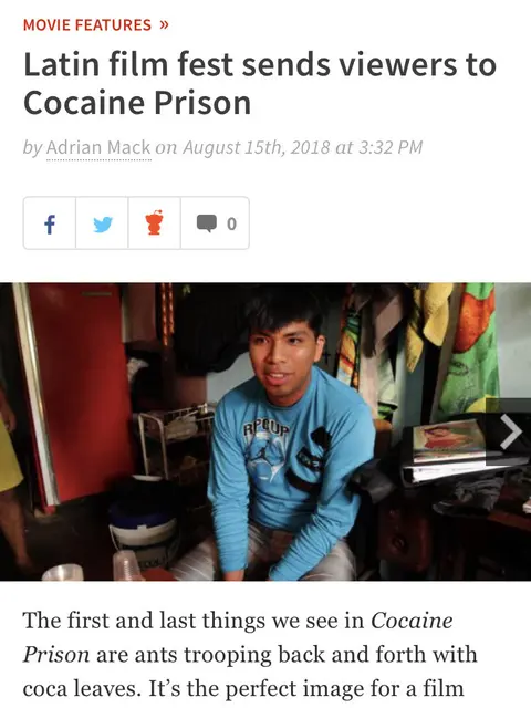 Recorte de prensa: The Georgia Straight, sobre Cocaine Prison.