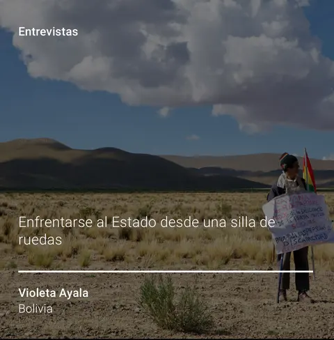 Recorte de prensa: VIST Projects, sobre La Lucha.