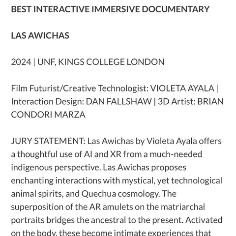 Recorte de prensa: British Cinematographer, sobre Las Awichas.