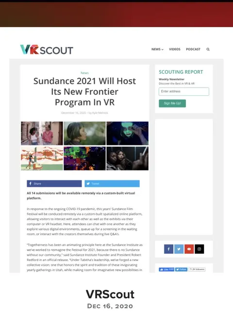 Recorte de prensa: VRScout, sobre Prison X.