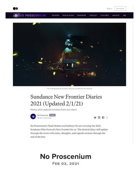 Recorte de prensa: No Proscenium, sobre Prison X.