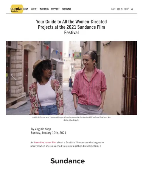 Recorte de prensa: Sundance Institute, sobre Prison X.