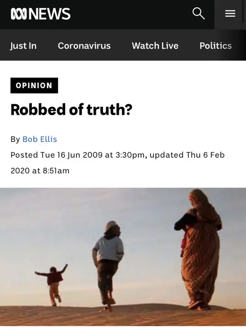 Recorte de prensa: New Matilda, sobre Stolen.