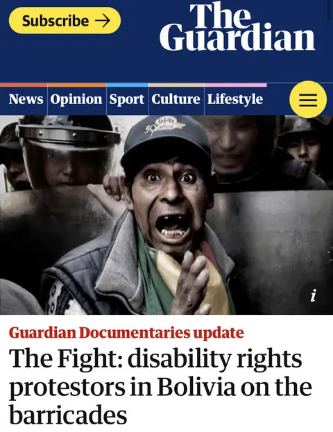 Recorte de prensa: The Guardian, sobre The Fight.